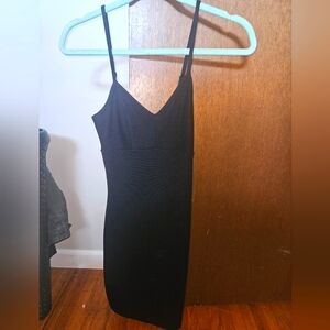 NWT Black bodycon Dress with adjustable straps by Timing size Small
